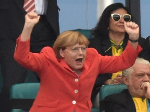 Merkel in WorldCup Finals